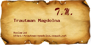 Trautman Magdolna névjegykártya