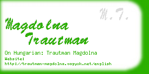 magdolna trautman business card